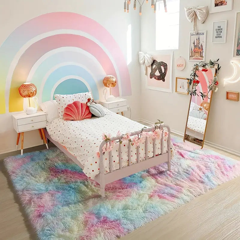 PUCHATY DYWAN SHAGY MULTIKOLOR RAINBOW | PREMIUM