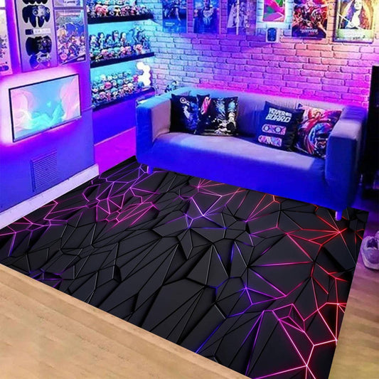 DYWAN GAMINGOWY Neonowa Przestrzeń Gry 3D