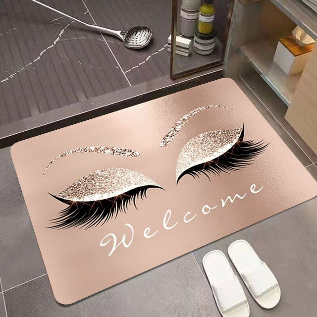 DYWANIK ŁAZIENKOWY szybkoschnący, chłonny, antypoślizgowy | WELCOME -Rzęsy