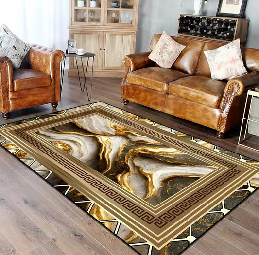 Elegancki dywan w nowoczesnym stylu | Luxury Gold