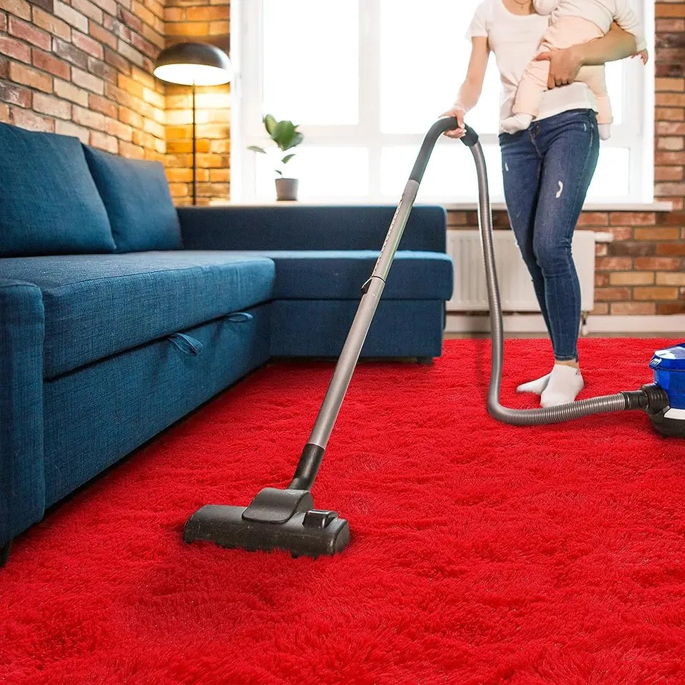 PUCHATY DYWAN SHAGGY CZERWONY | PREMIUM