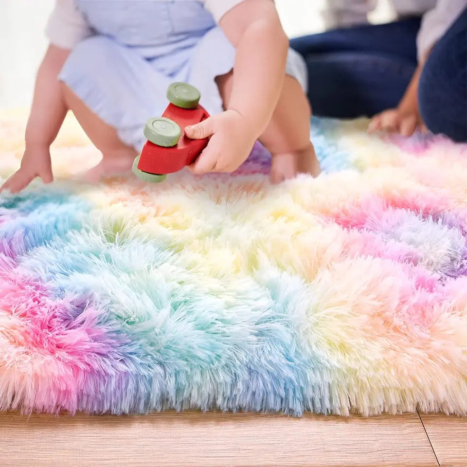 PUCHATY DYWAN SHAGY MULTIKOLOR RAINBOW | PREMIUM