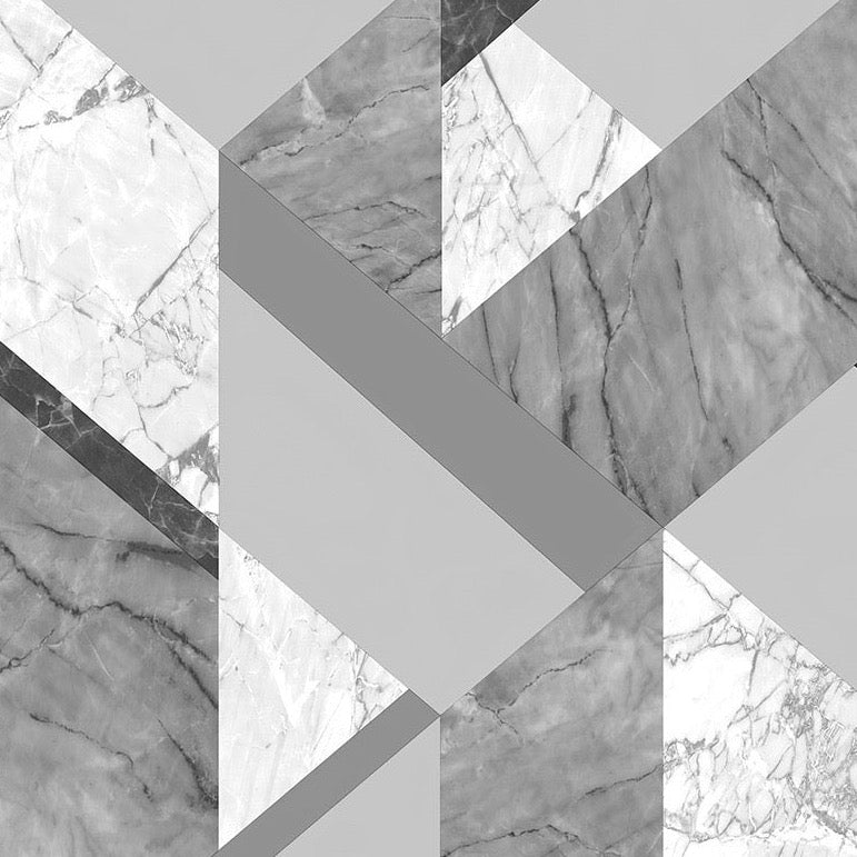 CHODNIK do kuchni, antypoślizgowy "Szara geometria"