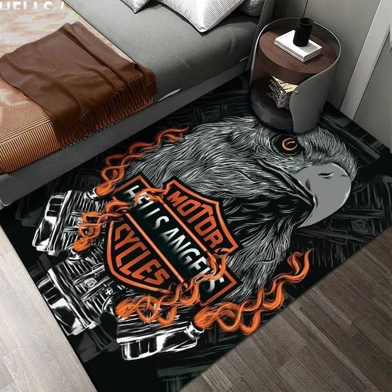 DYWAN 3D z motocyklem HARLEY-DAVIDSON