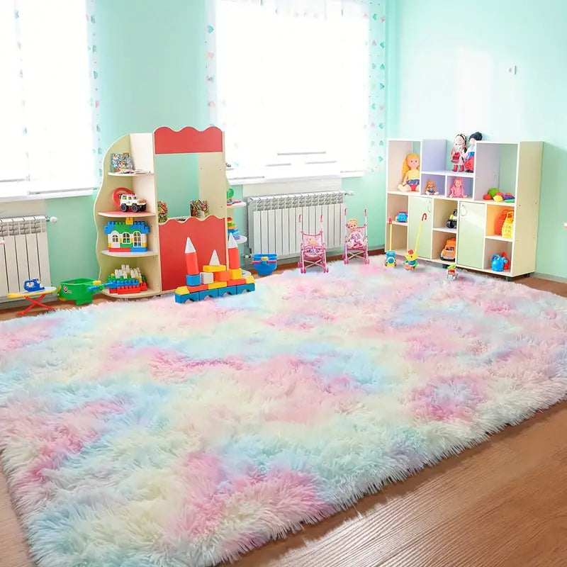 PUCHATY DYWAN SHAGY MULTIKOLOR RAINBOW | PREMIUM