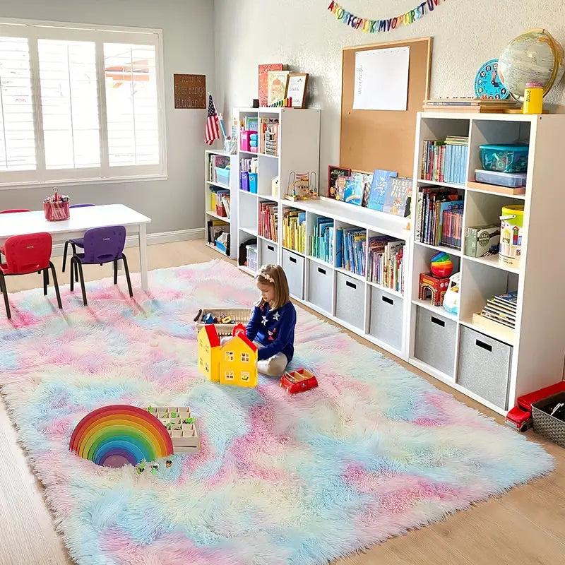 PUCHATY DYWAN SHAGY MULTIKOLOR RAINBOW | PREMIUM