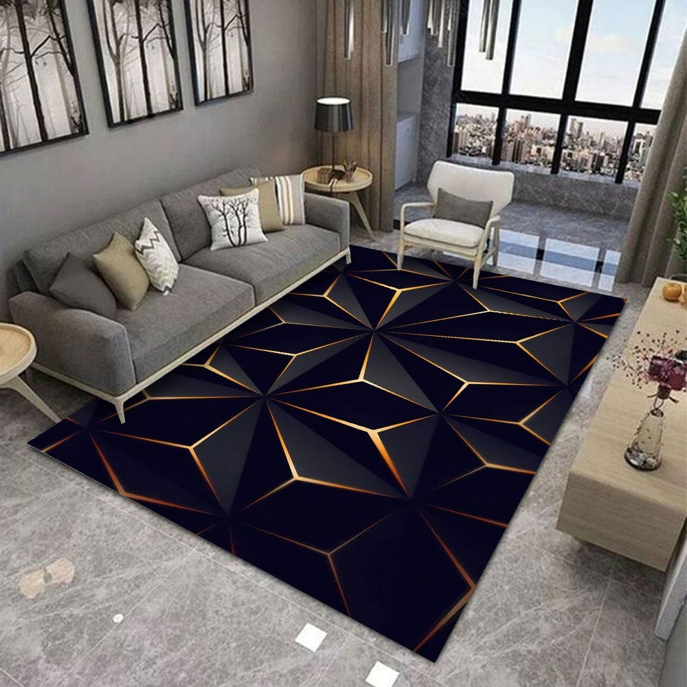 DYWAN z geometrycznym motywem "Mroczna Elegancja" | DELUXE