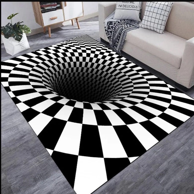 NOWOCZESNY DYWAN 3D z iluzją optyczną