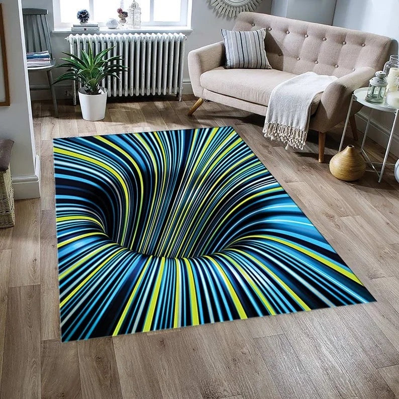 NOWOCZESNY DYWAN 3D z iluzją optyczną | VISUAL SWIRL