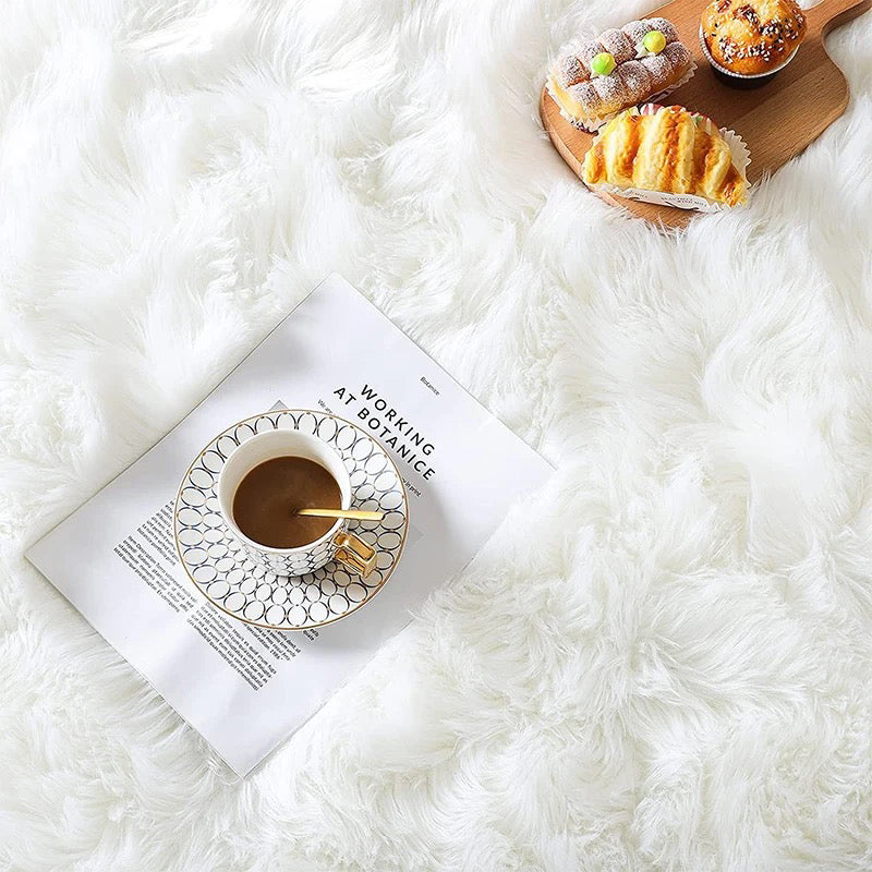 PUCHATY DYWAN SHAGGY BIAŁY | PREMIUM