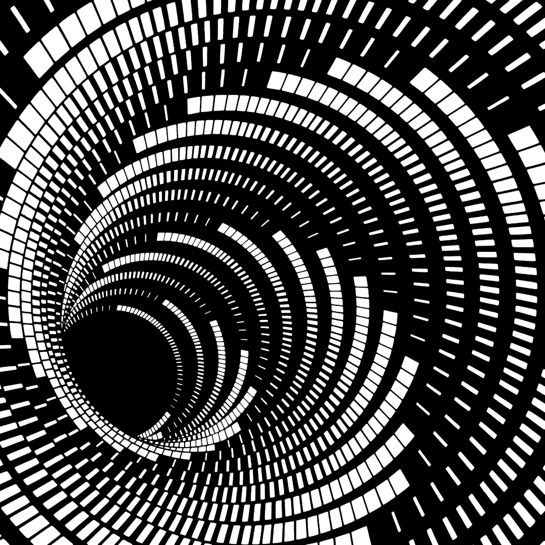 NOWOCZESNY DYWAN 3D | Biało-Czarna Iluzja Optyczna