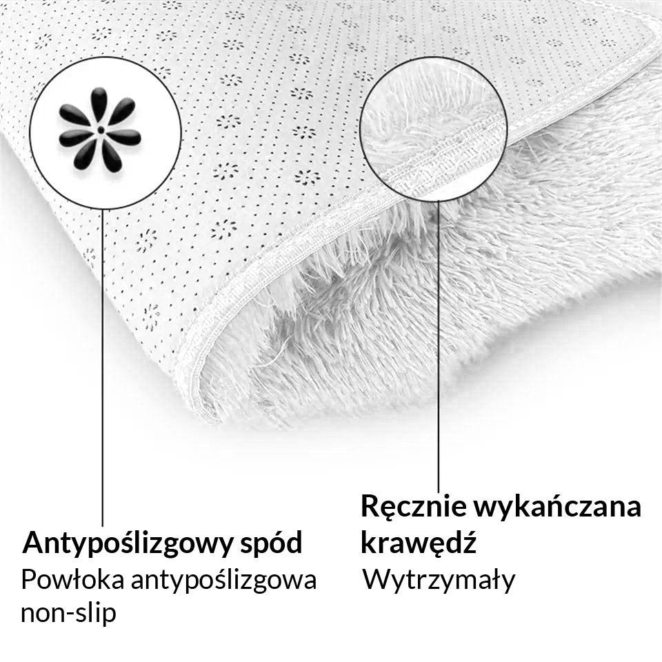 DYWAN SHAGGY BIAŁY