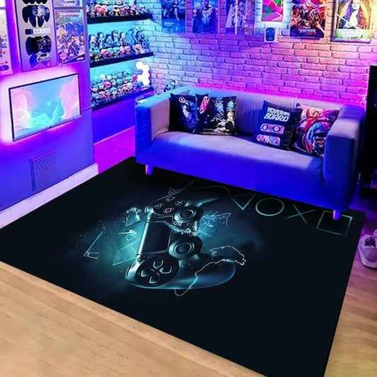 NOWOCZESNY DYWAN 3D z motywem gry | GAMINGOWY
