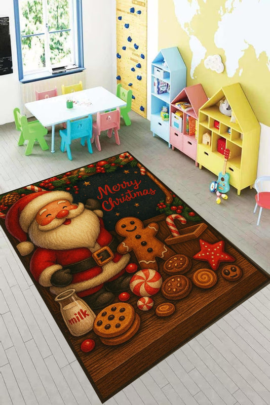 NOWOCZESNY DYWAN z motywem świątecznym | Świąteczna Kraina Mikołaj
