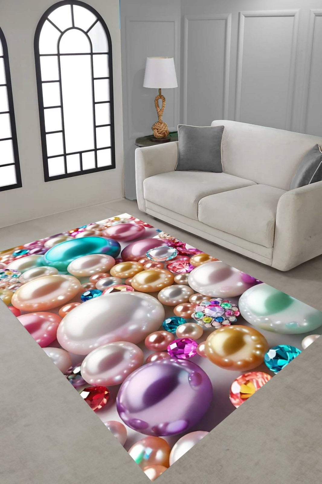 DYWAN do pokoju | Kolorowe Perły 3D