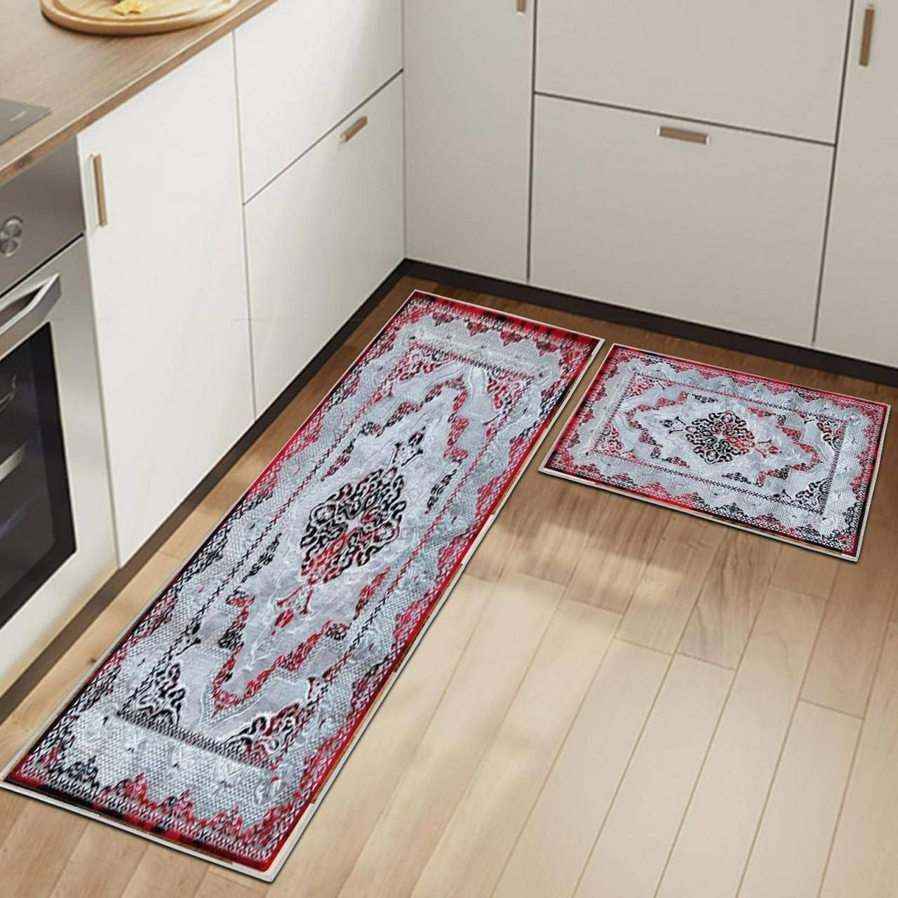 Chodnik do kuchni – antypoślizgowy | Orientalna klasyka rubin