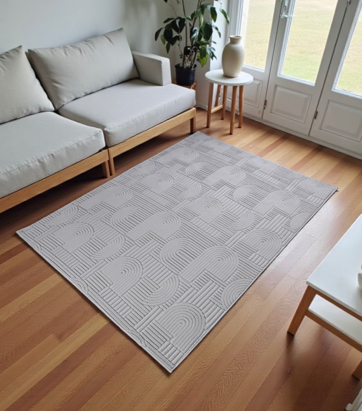 Designerski dywan strukturalny | Łukowa Harmonia