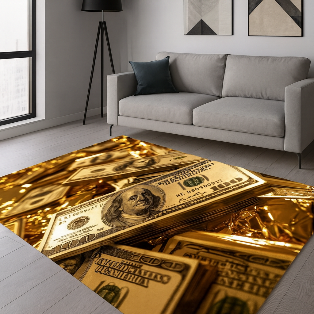 DYWAN do pokoju | Cash Luxury – Złoto i Dolary