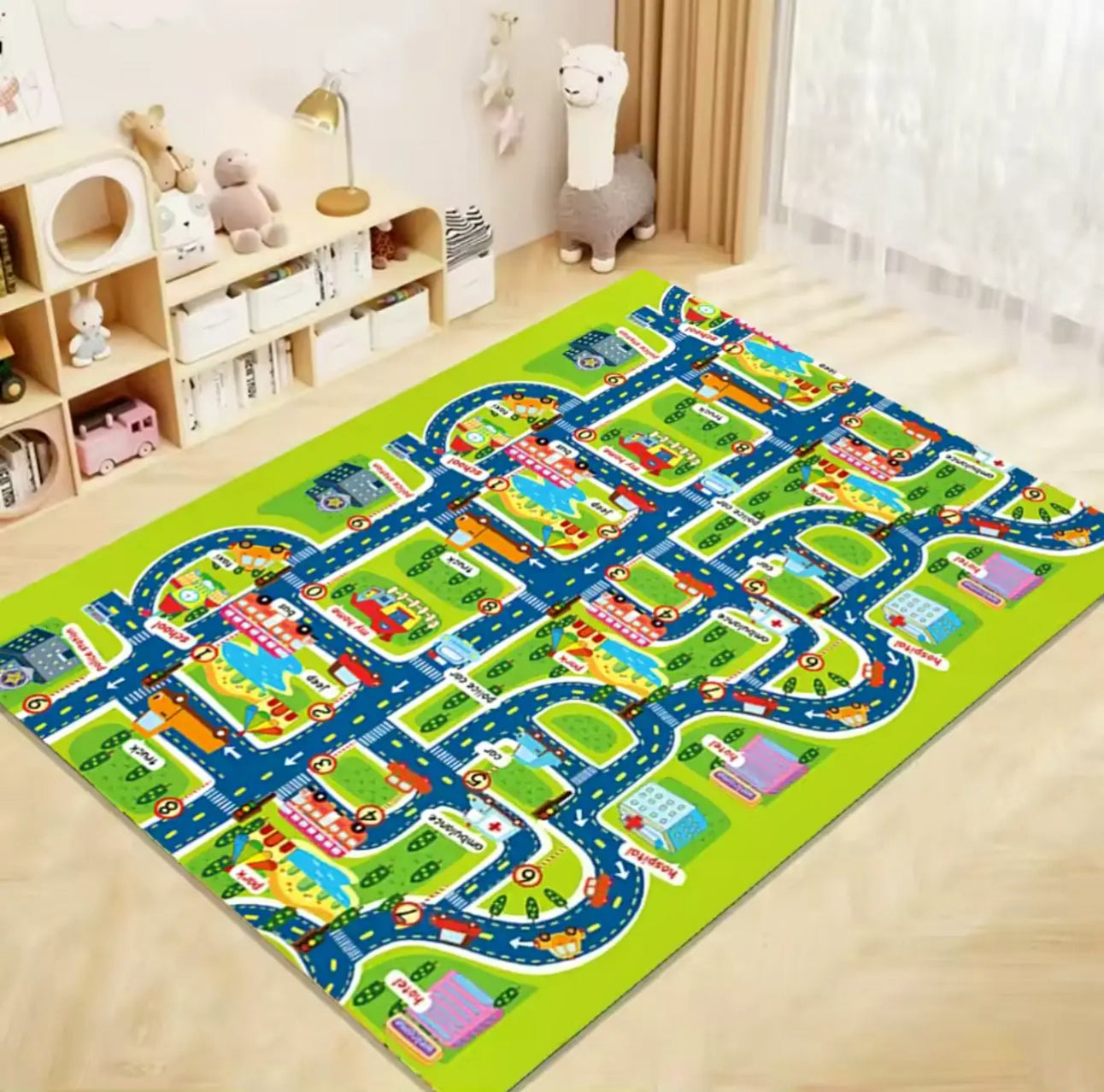 DYWAN do pokoju dziecięcego ULICE MIASTA