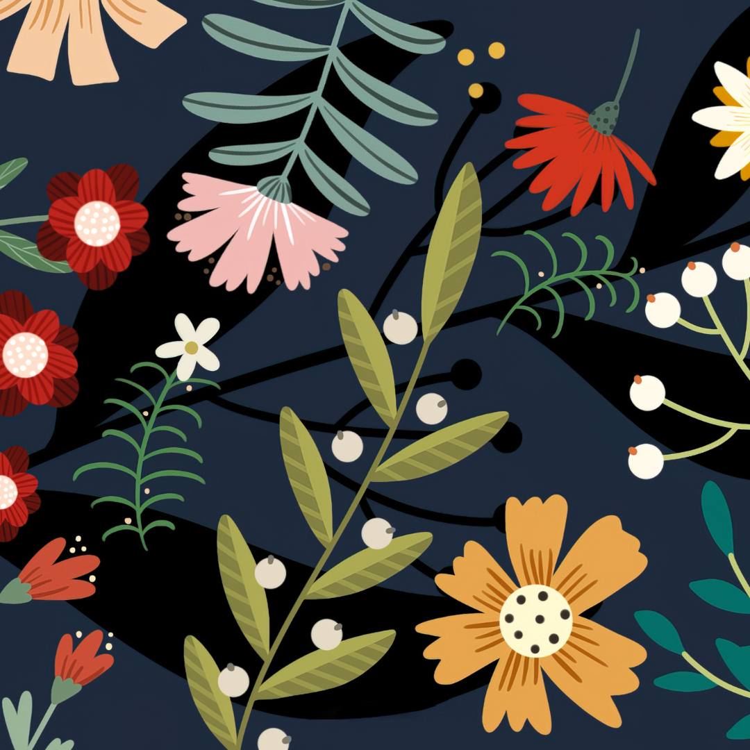 CHODNIK do kuchni, antypoślizgowy | Kwiatowy wzór