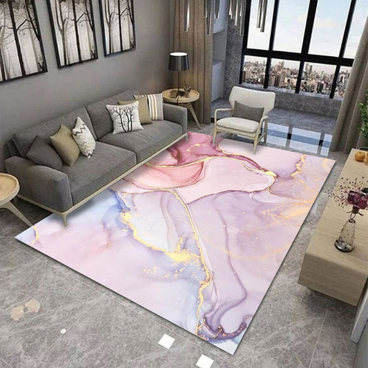 NOWOCZESNY DYWAN z marmurowym motywem | PINK MARBLE